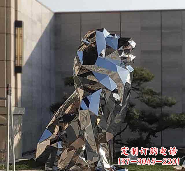 金华不锈钢狮子雕塑象征力量与美丽