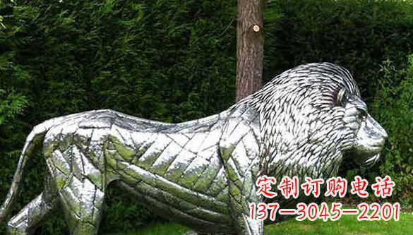 金华不锈钢狮子雕塑拥有经典古典风格