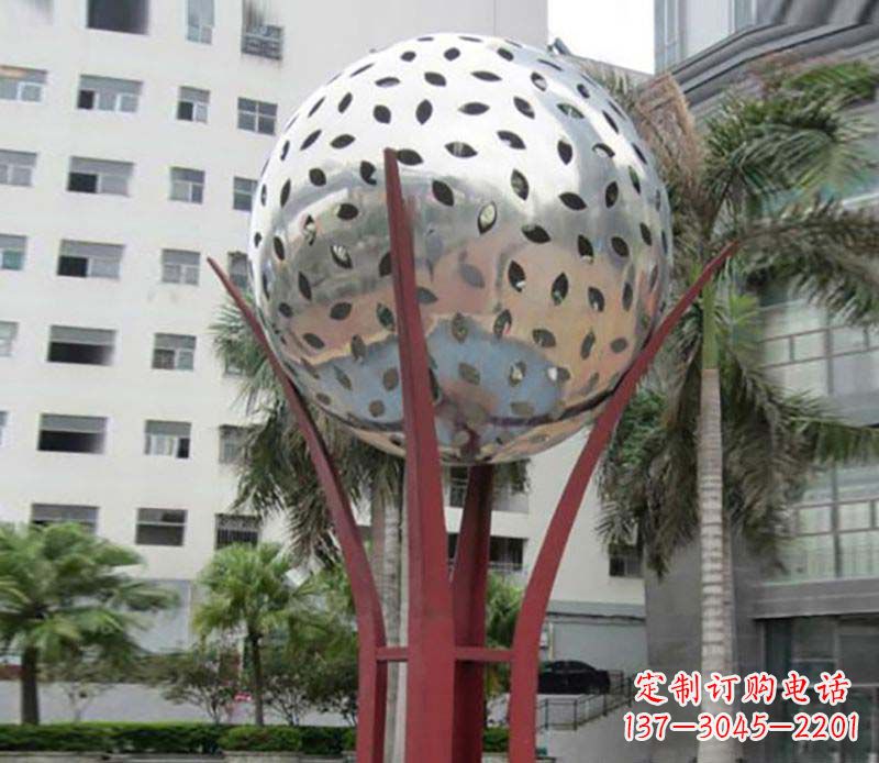 金华镂空树叶雕塑——给校园景观增添灵动之美