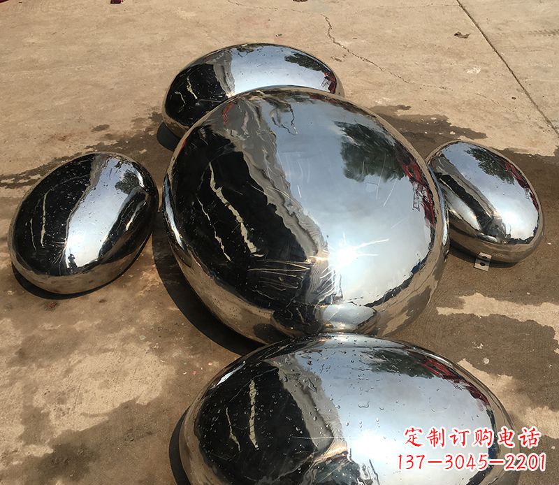 金华精致灵动的不锈钢水滴雕塑