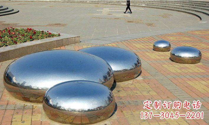 金华不锈钢水滴雕塑艺术与美的完美结合