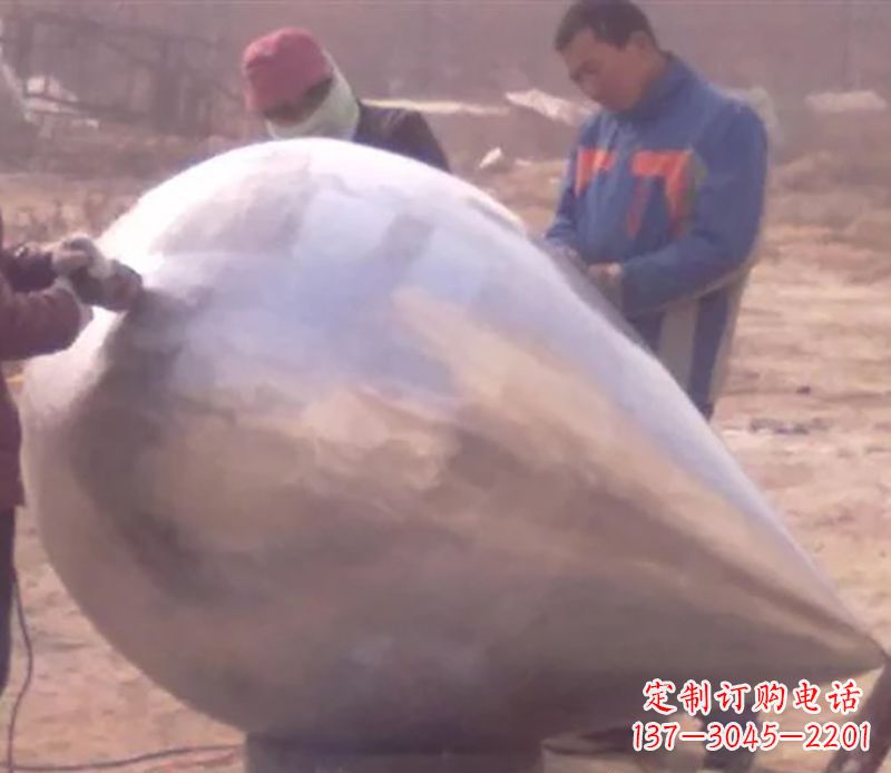 金华不锈钢水滴广场雕塑