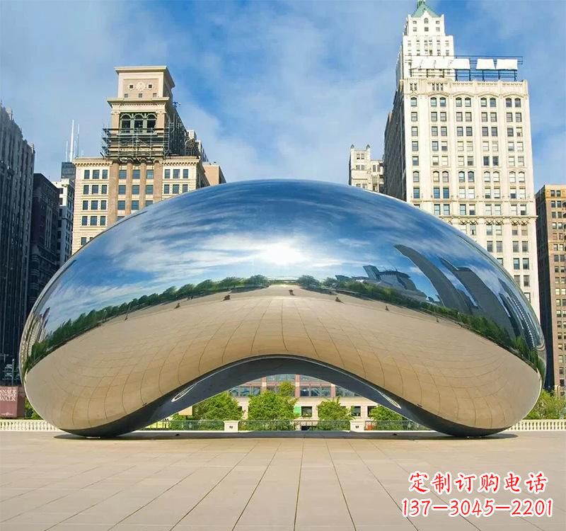金华不锈钢水滴艺术雕塑