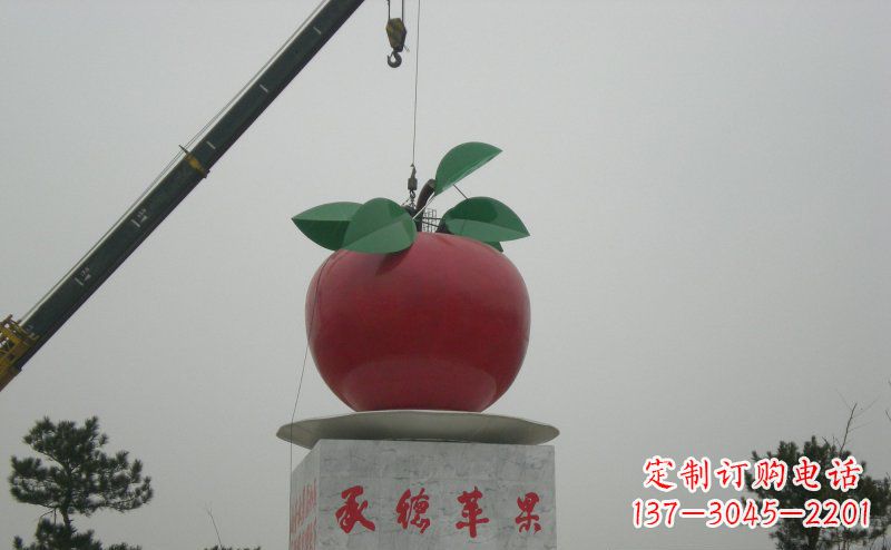 金华不锈钢苹果雕塑艺术与美学的完美结合