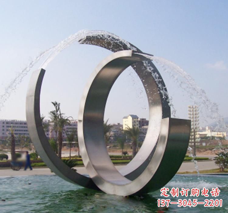 金华不锈钢喷泉雕塑美轮美奂的水景装置