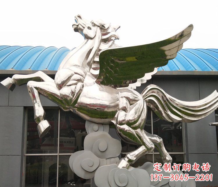 金华不锈钢踏云飞马——给城市带来动感与灵气
