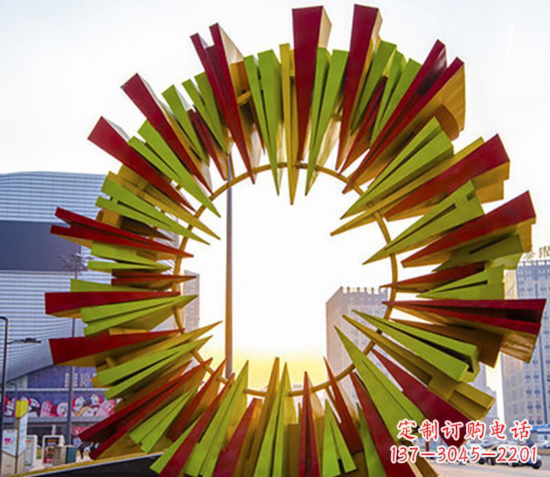 金华绚烂太阳,精美不锈钢太阳花雕塑