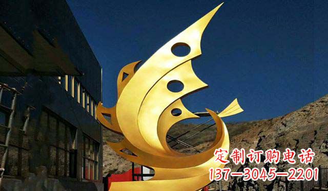 金华不锈钢铁艺凤凰雕塑精美绝伦