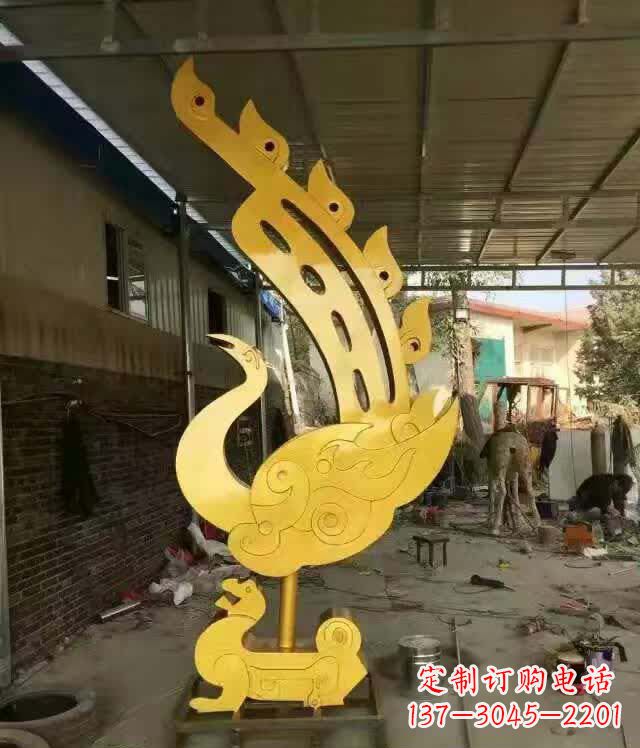 金华不锈钢铁艺凤凰雕塑
