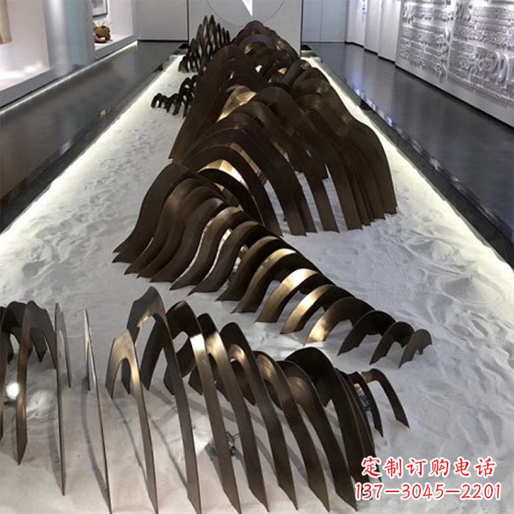 金华不锈钢铁艺假山雕塑让自然风景回归