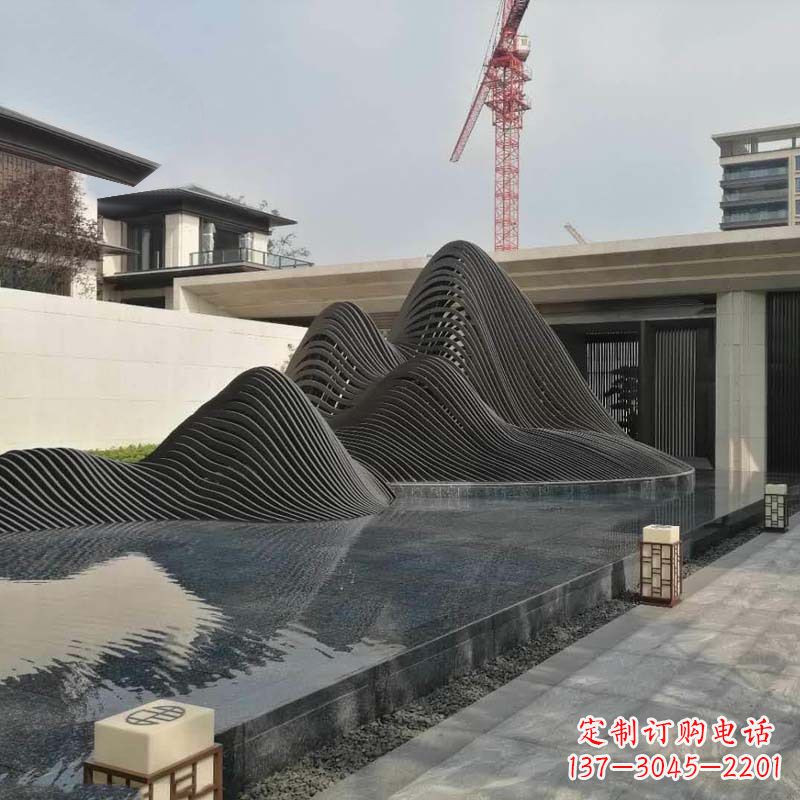 金华不锈钢铁艺假山艺术性的美化