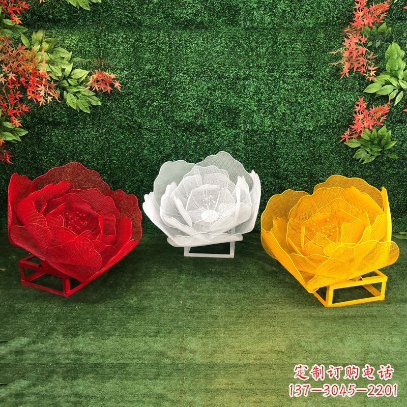 金华不锈钢玫瑰雕塑精致的艺术品