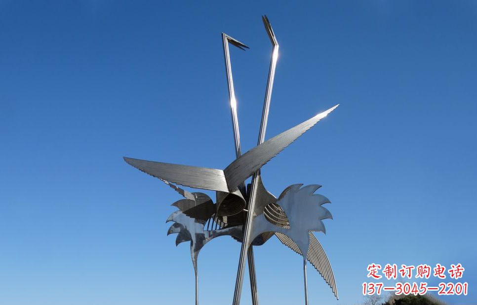 金华不锈钢鸵鸟雕塑精美外形、传神表现