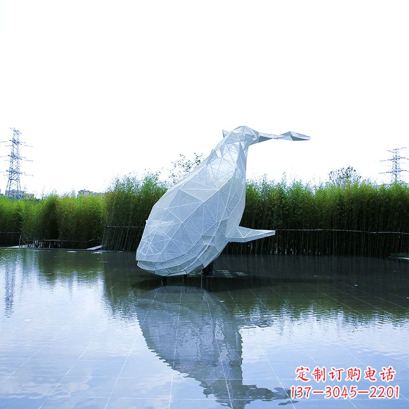 金华精美的不锈钢鲸鱼雕塑