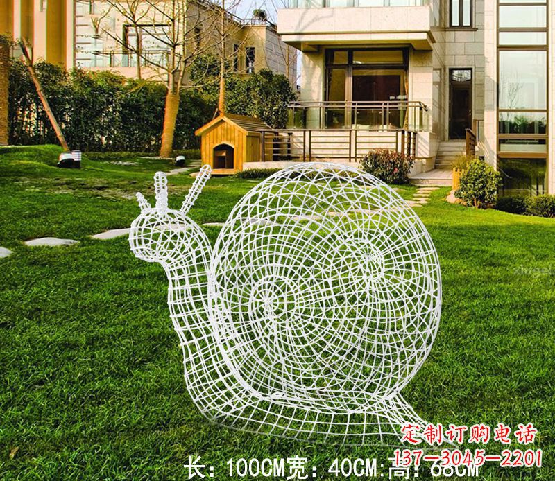 金华不锈钢蜗牛雕塑进化的象征