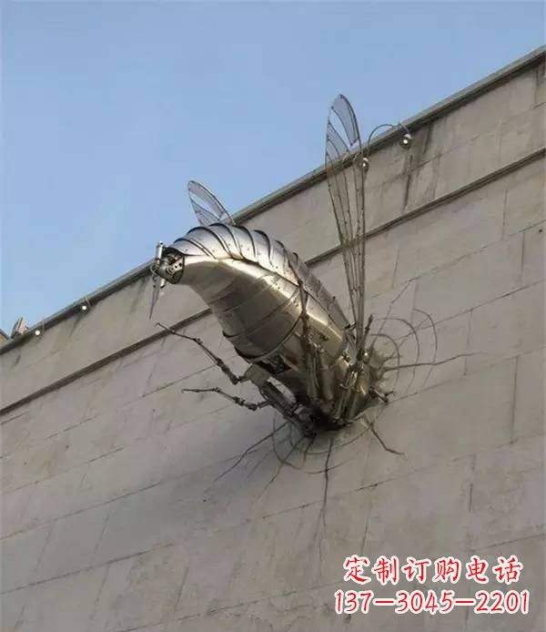 金华美丽的不锈钢无头动物雕塑