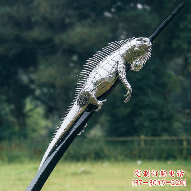 金华不锈钢蜥蜴雕塑艺术的精美体现