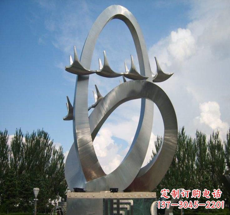 金华大雁飞翔——不锈钢现代大雁雕塑