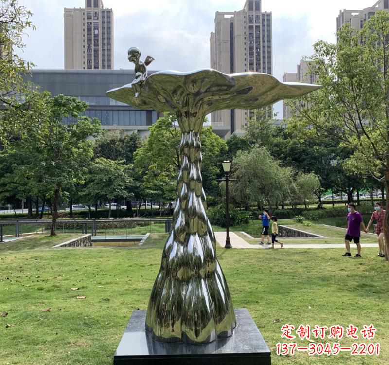 金华不锈钢现代水滴雕塑美轮美奂的艺术精品