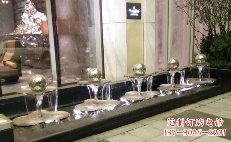 金华不锈钢小喷泉雕塑美丽之灵