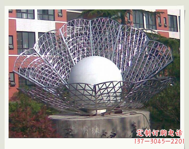 金华海洋精灵不锈钢贝壳雕塑