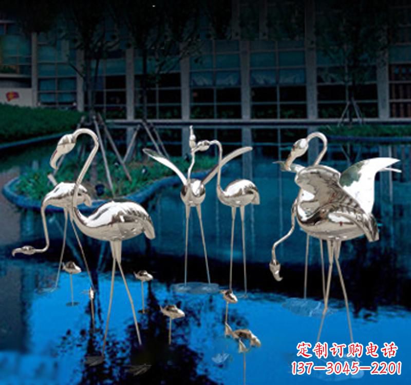 金华不锈钢仙鹤雕塑汇聚自然之美