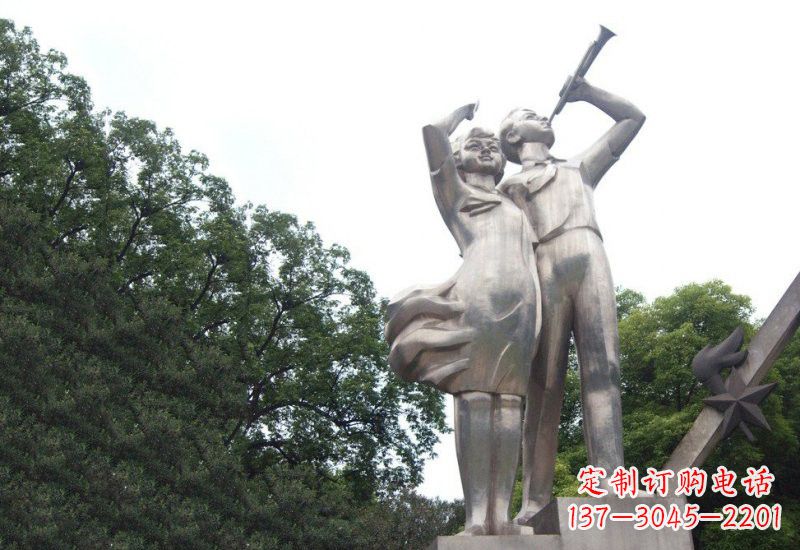 金华不锈钢小学生雕塑缔造美丽校园新风貌