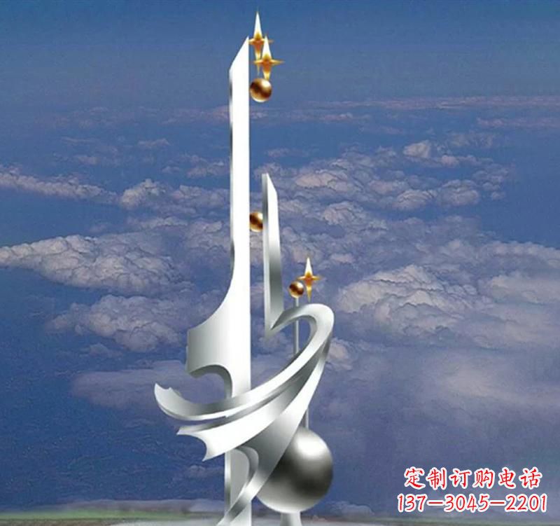 金华不锈钢校园书本雕塑传承知识文化