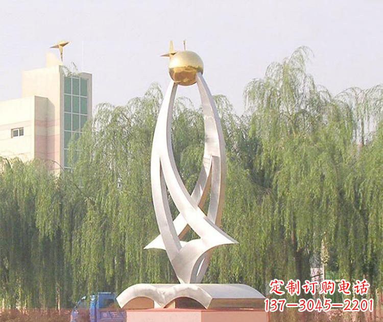金华铭记校园美好——不锈钢书籍雕塑
