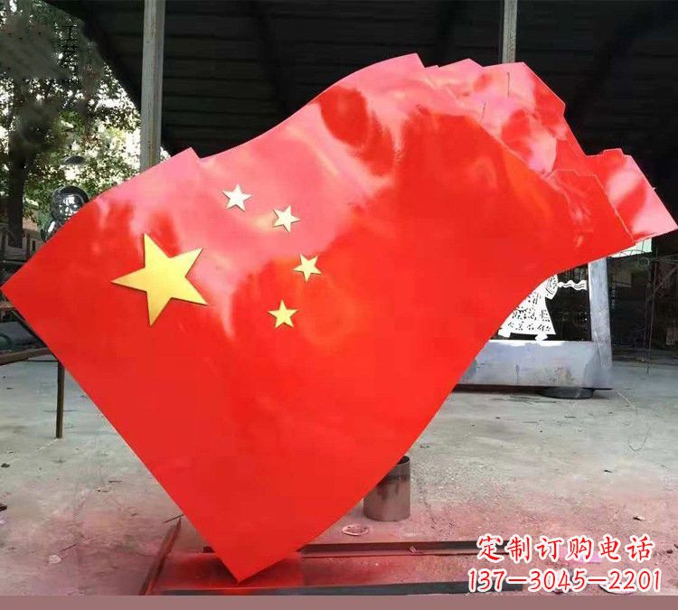金华不锈钢校园五星红旗雕塑——传承红色基因,缅怀烈士