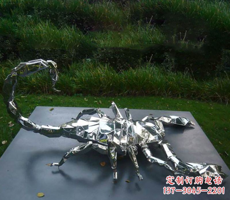 金华不锈钢蝎子雕塑