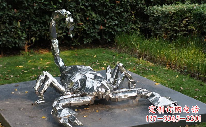 金华不锈钢蝎子动物雕塑