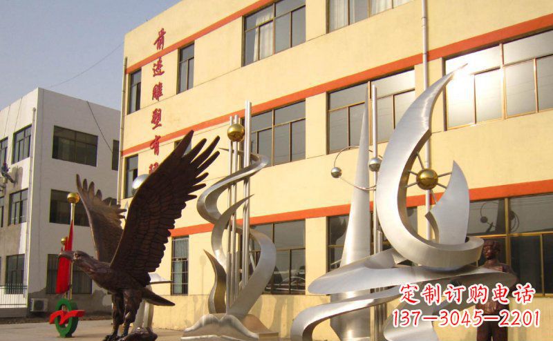 金华不锈钢雄鹰雕塑
