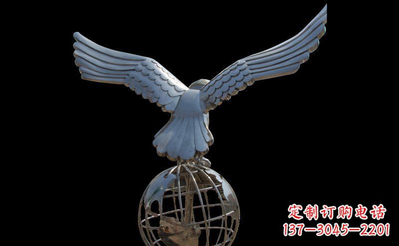 金华雄鹰的翱翔——不锈钢雄鹰雕塑