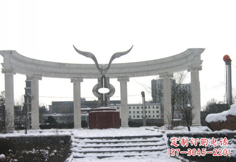 金华不锈钢雄鹰展翅雕塑