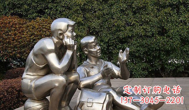 金华不锈钢的学生雕塑