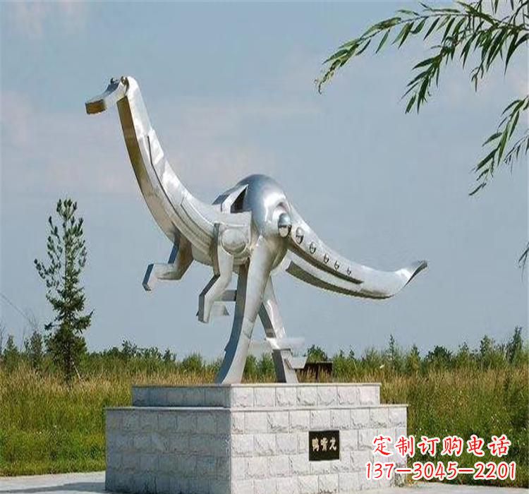 金华不锈钢鸭嘴龙雕塑传承独特艺术魅力