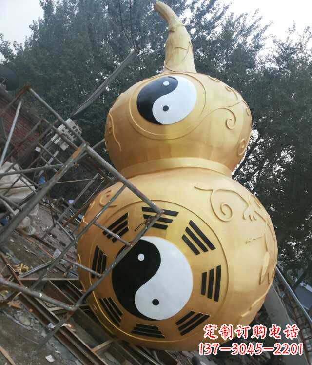 金华精美不锈钢葫芦雕塑
