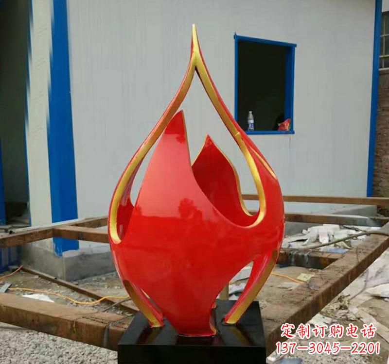 金华不锈钢艺术景观火龙果雕塑