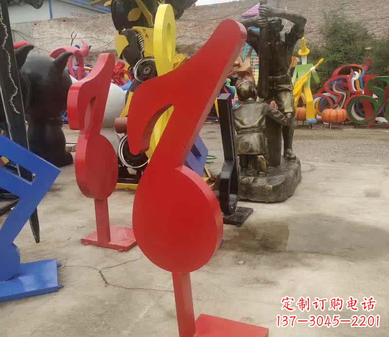 金华不锈钢音符雕塑