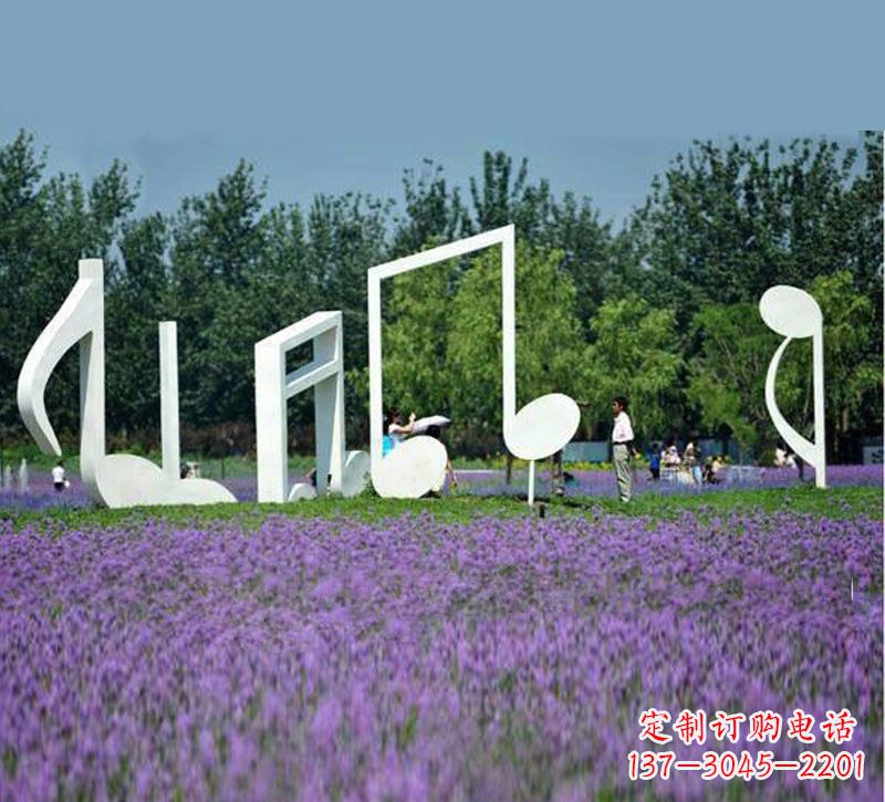 金华不锈钢音符雕塑音乐与艺术的完美结合