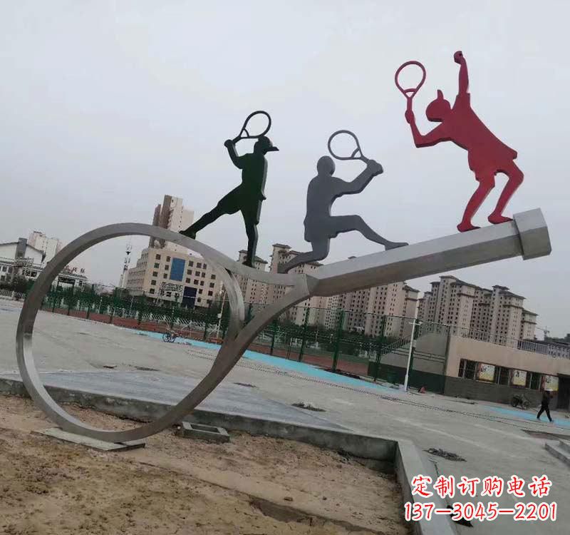 金华不锈钢羽毛球雕塑