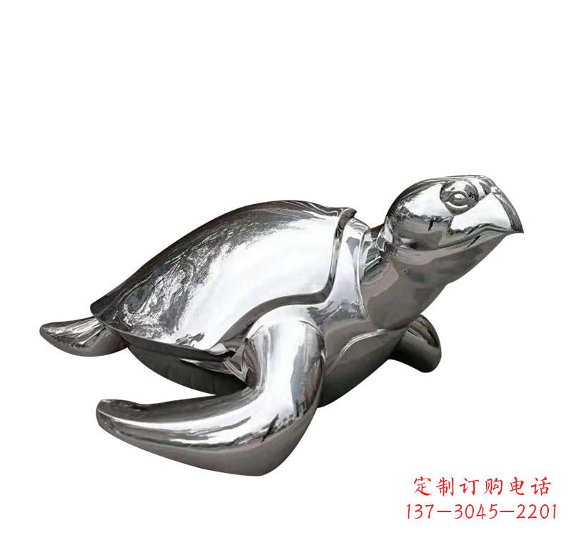 金华不锈钢海龟雕塑象征着长寿和坚强