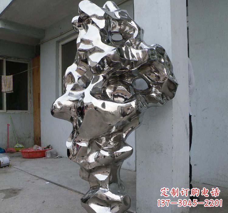 金华太湖石雕塑精美绝伦的不锈钢园林景观