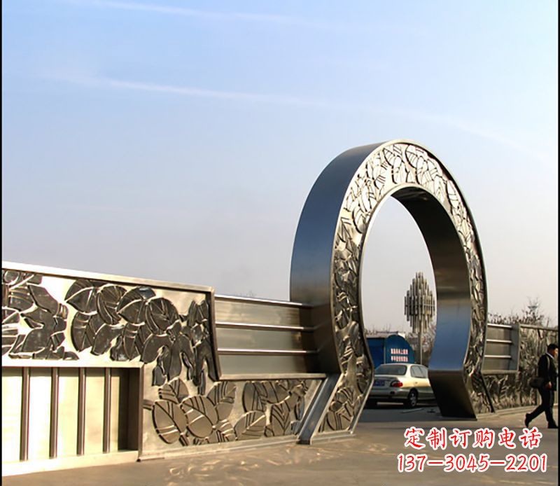金华拱门雕塑艺术品的精美表现