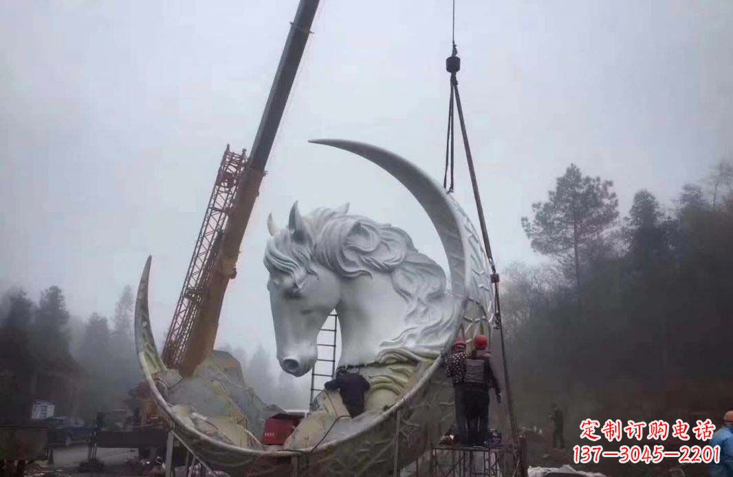 金华不锈钢月亮雕塑