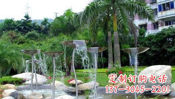 金华不锈钢喷泉雕塑——艺术之美