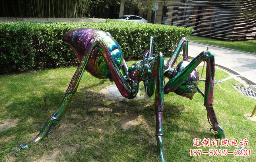 金华不锈钢蜘蛛园林景观雕塑