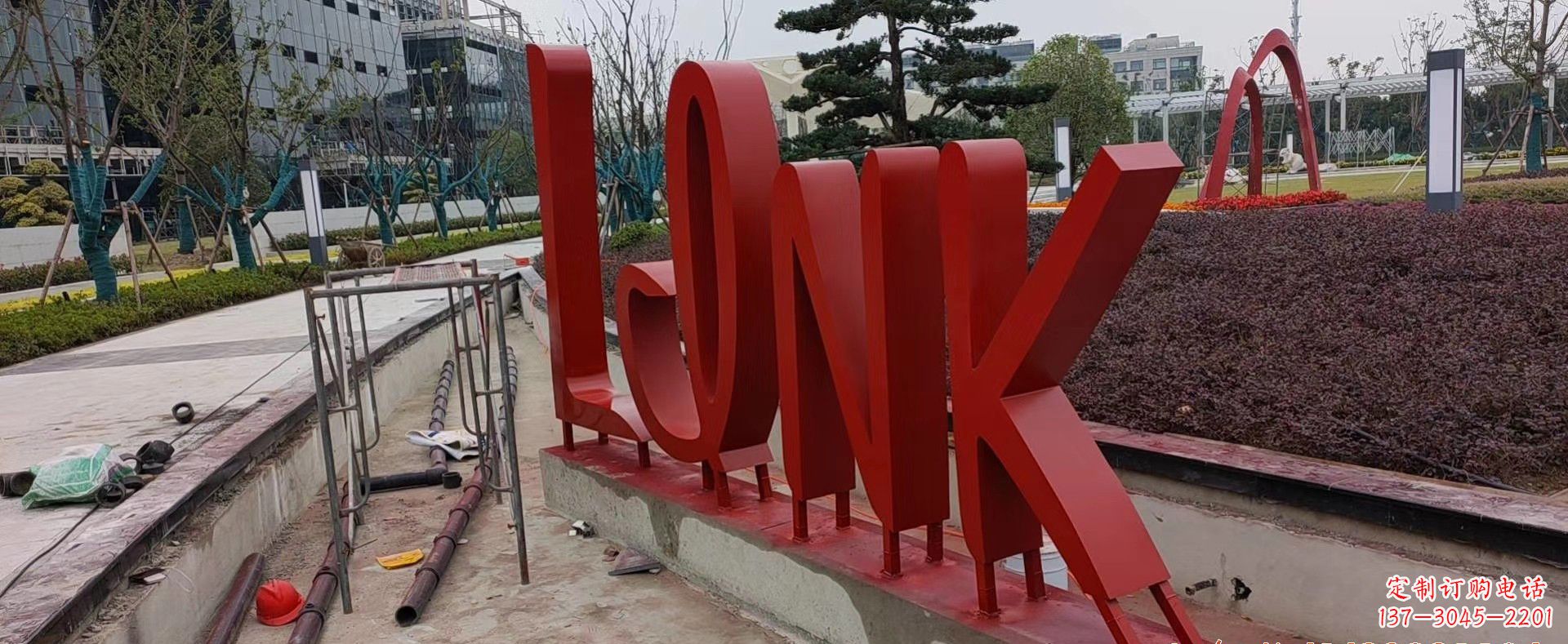 金华不锈钢字母景观雕塑把美丽带入城市