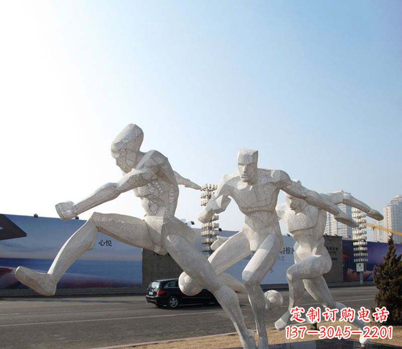 金华足球之美不锈钢足球雕塑